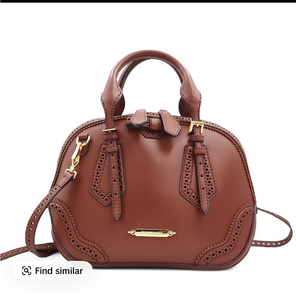 Burberry Brown Leather Shoulder Bag